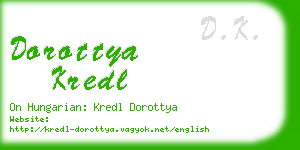 dorottya kredl business card